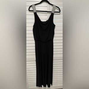 Black Rhinestone Jumpsuit